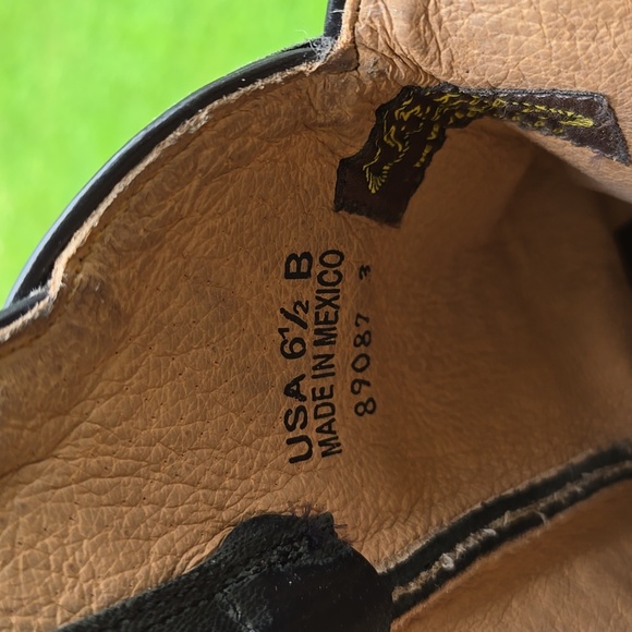 J.B. Dillon Black Womens Genuine Goat Leather Boots 6.5 B - Picture 5 of 8